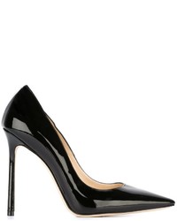 Escarpins en cuir noirs Jimmy Choo