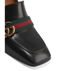 Escarpins en cuir noirs Gucci