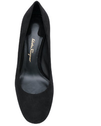 Escarpins en cuir noirs Salvatore Ferragamo