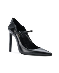 Escarpins en cuir noirs Saint Laurent