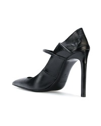 Escarpins en cuir noirs Saint Laurent