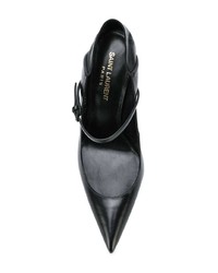 Escarpins en cuir noirs Saint Laurent