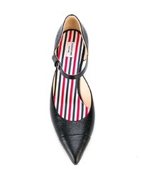 Escarpins en cuir noirs Thom Browne