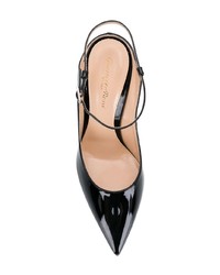 Escarpins en cuir noirs Gianvito Rossi