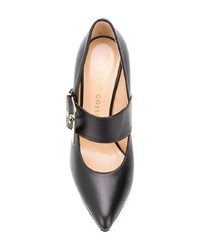 Escarpins en cuir noirs Chloe Gosselin