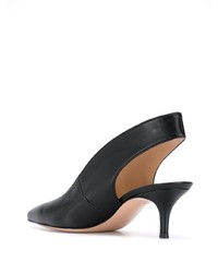 Escarpins en cuir noirs Gianvito Rossi