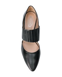 Escarpins en cuir noirs Tod's