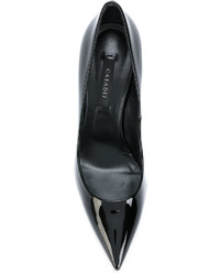 Escarpins en cuir noirs Casadei