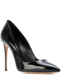 Escarpins en cuir noirs Casadei