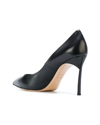 Escarpins en cuir noirs Casadei