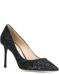 Escarpins en cuir noirs Jimmy Choo