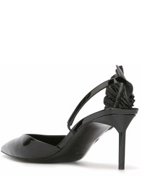 Escarpins en cuir noirs Saint Laurent