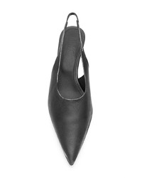 Escarpins en cuir noirs MM6 MAISON MARGIELA