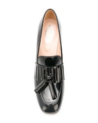 Escarpins en cuir noirs Tod's