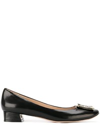 Escarpins en cuir noirs Tory Burch