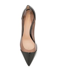 Escarpins en cuir noirs Gianvito Rossi