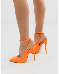 Escarpins en cuir orange SIMMI Shoes