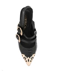 Escarpins en cuir ornés noirs Alice McCall