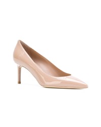 Escarpins en cuir roses Saint Laurent