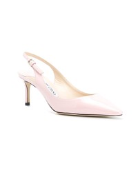 Escarpins en cuir roses Jimmy Choo