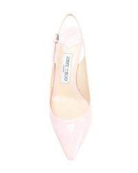 Escarpins en cuir roses Jimmy Choo