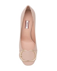 Escarpins en cuir roses Bally