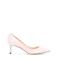 Escarpins en cuir roses Jimmy Choo