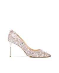 Escarpins en cuir roses Jimmy Choo