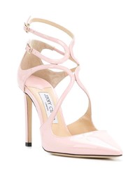 Escarpins en cuir roses Jimmy Choo