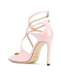 Escarpins en cuir roses Jimmy Choo