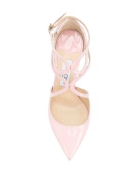 Escarpins en cuir roses Jimmy Choo