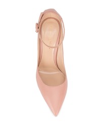 Escarpins en cuir roses Gianvito Rossi