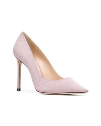 Escarpins en cuir roses Jimmy Choo