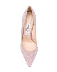 Escarpins en cuir roses Jimmy Choo