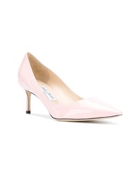 Escarpins en cuir roses Jimmy Choo