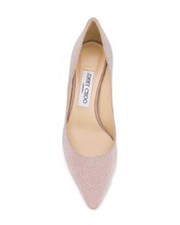 Escarpins en cuir roses Jimmy Choo