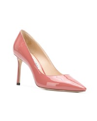 Escarpins en cuir roses Jimmy Choo