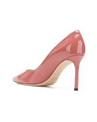 Escarpins en cuir roses Jimmy Choo