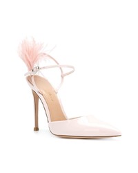 Escarpins en cuir roses Gianvito Rossi