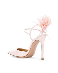 Escarpins en cuir roses Gianvito Rossi