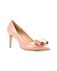 Escarpins en cuir roses Salvatore Ferragamo