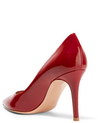 Escarpins en cuir rouges Gianvito Rossi