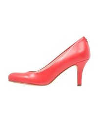 Escarpins en cuir rouges Anna Field
