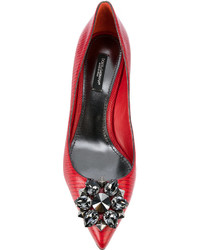 Escarpins en cuir rouges Dolce & Gabbana