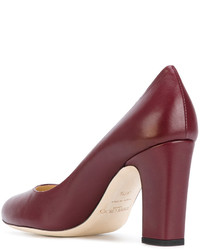 Escarpins en cuir rouges Jimmy Choo