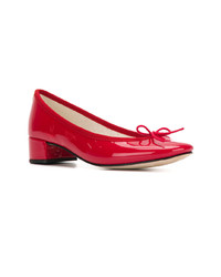 Escarpins en cuir rouges Repetto