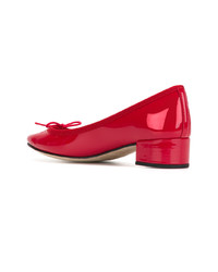 Escarpins en cuir rouges Repetto