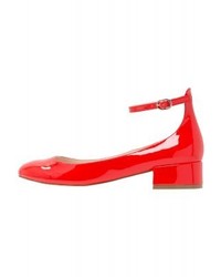Escarpins en cuir rouges Even&Odd