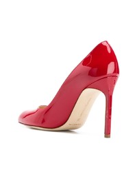 Escarpins en cuir rouges Manolo Blahnik