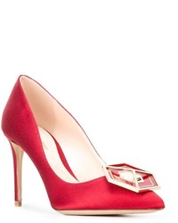 Escarpins en cuir rouges Nicholas Kirkwood